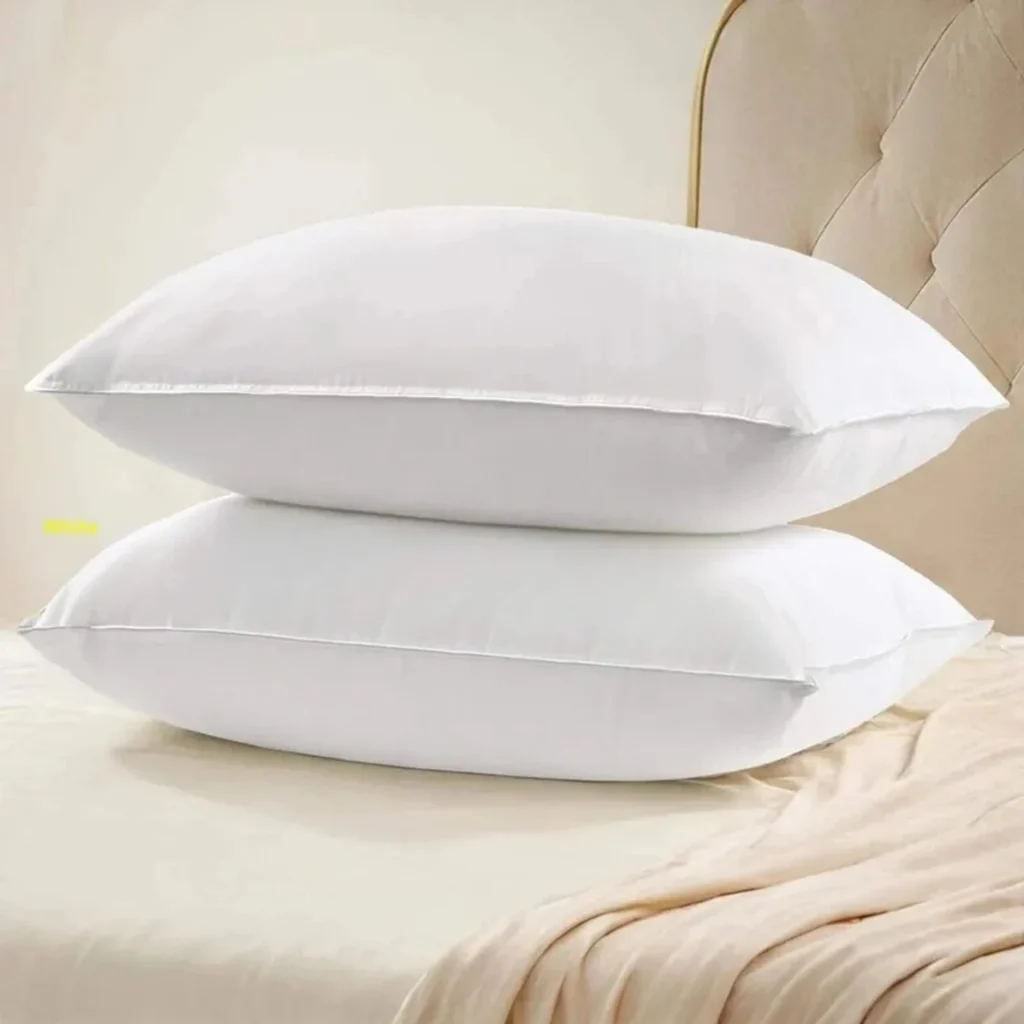 velvure Microfibre Sleeping Pillow Pack of 2 Solid (White)